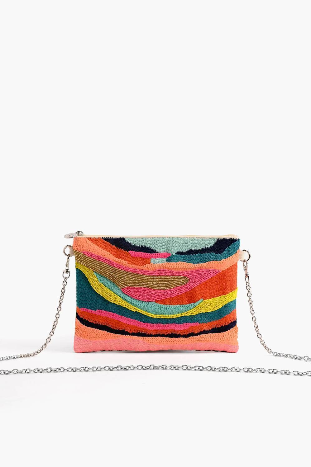 New America & Beyond Women's Daphne Embellished Clutch Bag In Multicolor
